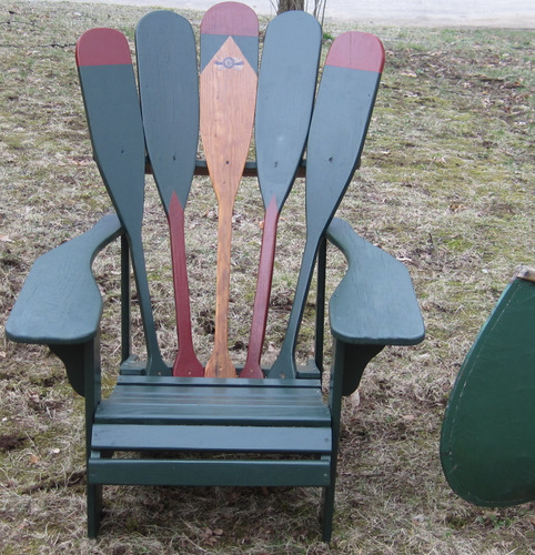 Canoe Paddle Adirondack Chair