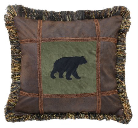 Autumn Trails Bear Pillow